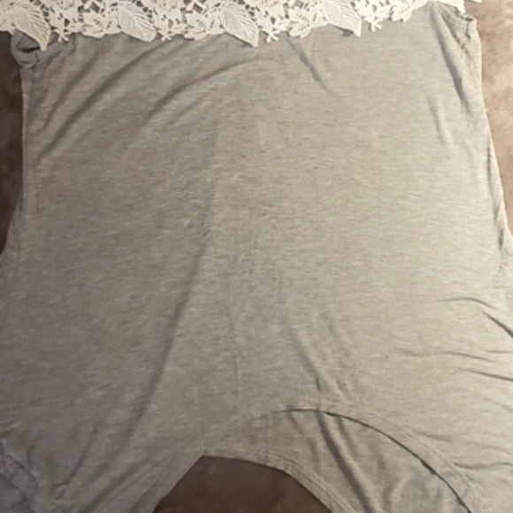 Crochet/Lace Off Shoulder Top - Picture 4 of 11